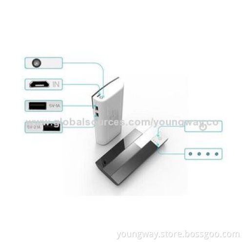 Piano High Efficiency 8000mAh Power Bank, Size: 138*70*16mm, Portable Charger